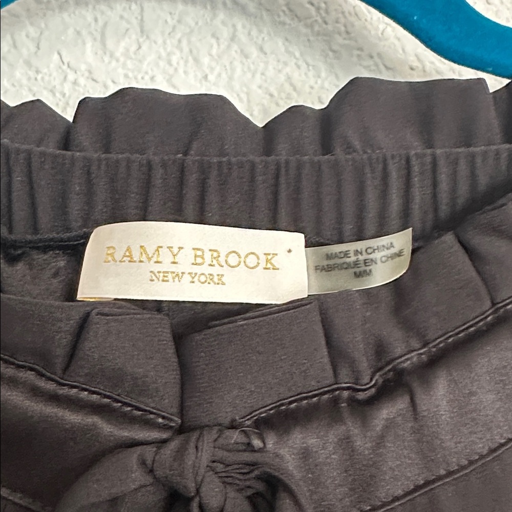 RAMY BROOK Allyn black silk pants M - Picture 7 of 16
